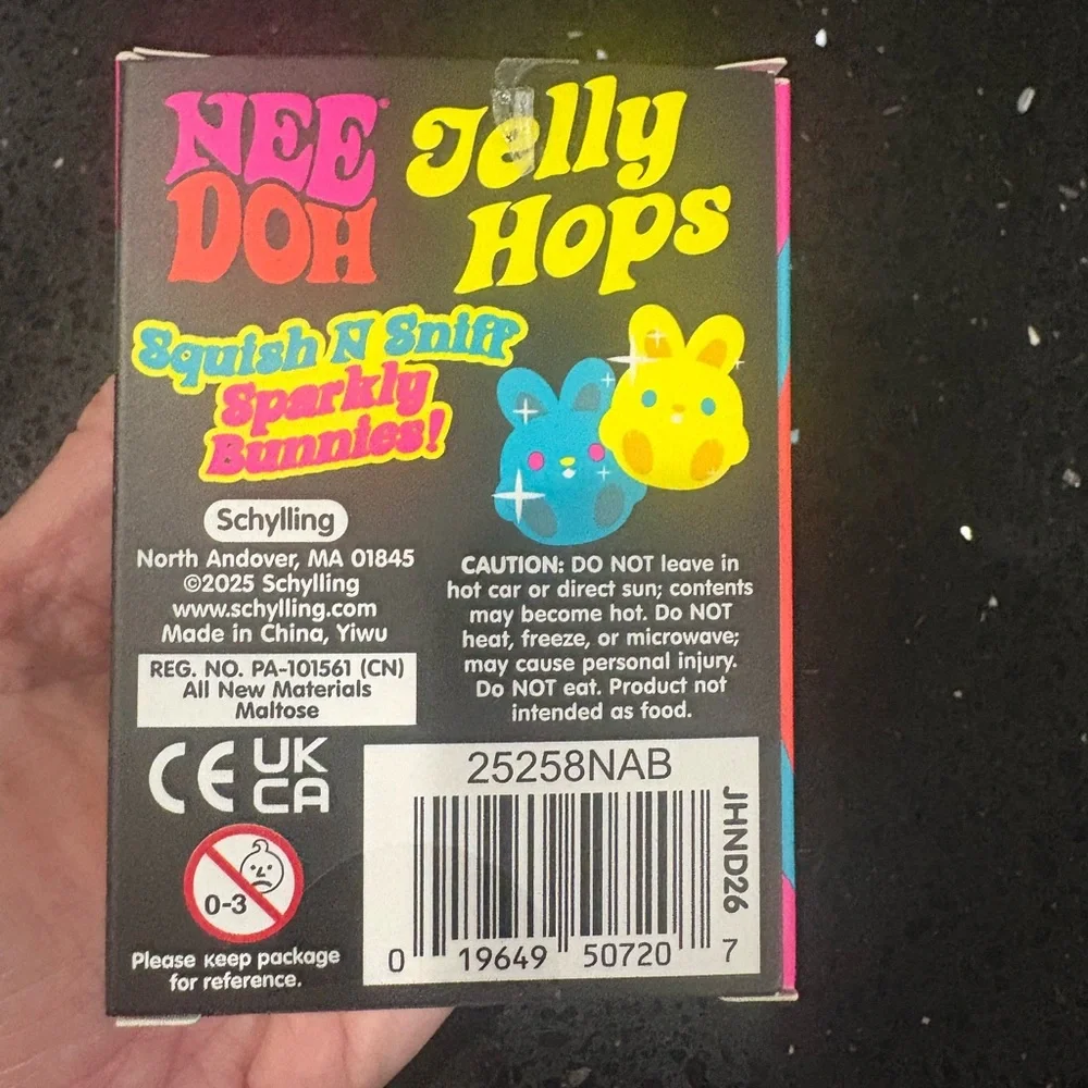 Nee Doh Jelly Hops Scented Bunny Squishy - Teal - Picture 3 of 5